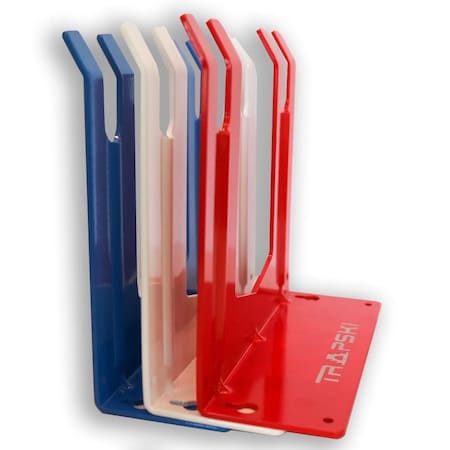 Trapski TRAPAWAY Ski or Snowboard Wall Rack, Patriot RWB, 3PK TRAPAWAY-PAT3PK-RWB